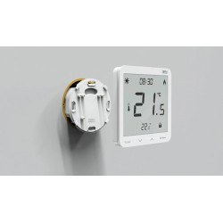 Przewodowy dwustanowy regulator pokojowy podtynkowy czarny ST-297z v3 Tech sterowniki
