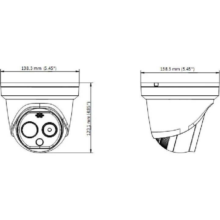 Kamera ip Hikvision DS-2TD1228-2/QA(BLACK) - Kamera IP termowizyjna Hikvision DS-2TD1228-2/QA(BLACK)