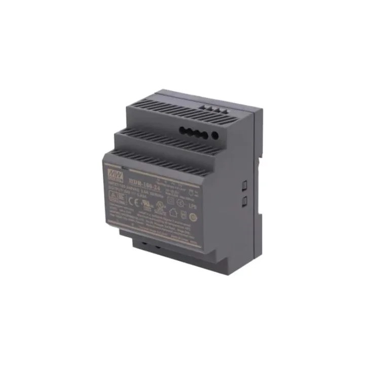 Przewodowy zasilacz 24v dc 100w na szynę din czarny ZS-24/100 Tech Sterowniki