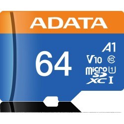 Adata microSD Premier 64GB UHS1/CL10/A1+adapter - Adata karta microSD Premier 64GB UHS1/CL10/A1+adapter