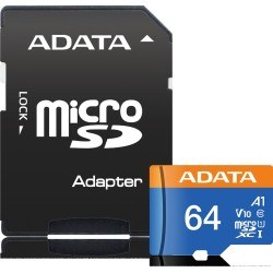 Adata microSD Premier 64GB UHS1/CL10/A1+adapter - Adata karta microSD Premier 64GB UHS1/CL10/A1+adapter