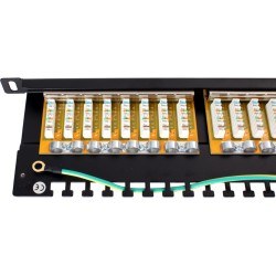 PATCH PANEL FTP CAT.6 24 PORTY 0.5U PGF-6FTP24-B8 GETFORT