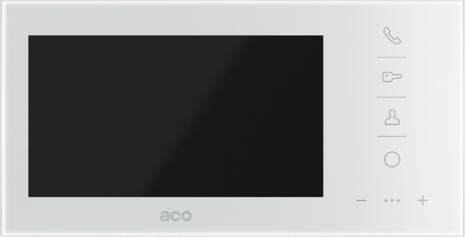 Aco GLASS-PRO-7 wh Monitor Familio como pro 7 cali