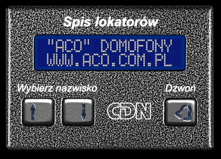 Aco CDN-230E st (w) Elektroniczny spis lokatorów stal